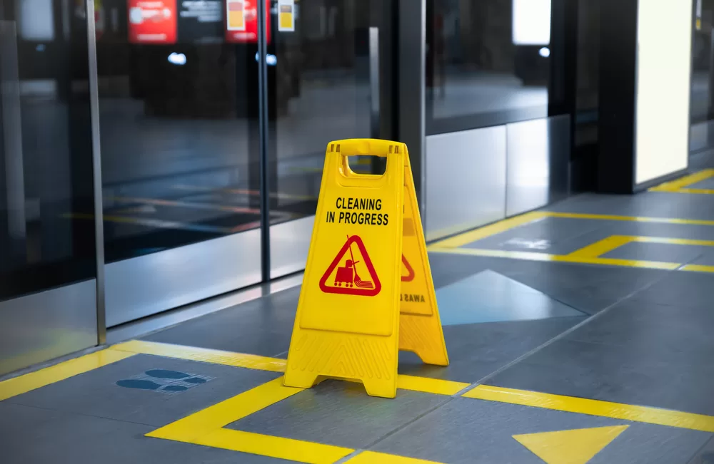 Photo of Wet Floor Caution Sign