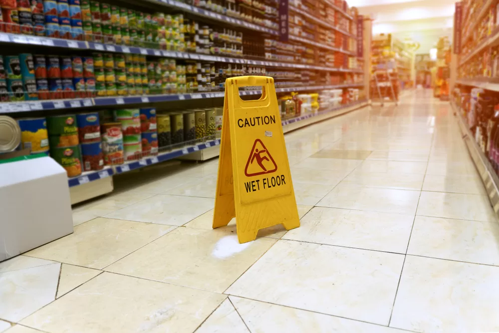 Photo of Wet Floor Caution Sign